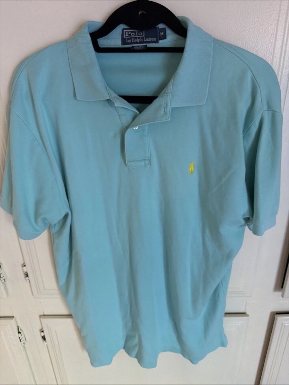 POLO RALPH LAUREN Aqua Blue Casual Golf Polo Men’s Medium